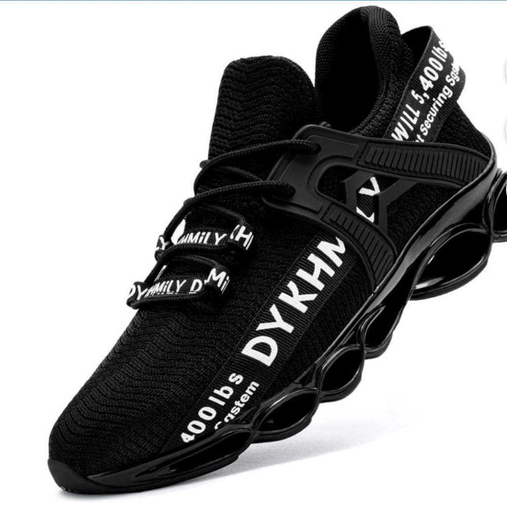 WORK ATHLETIC SHOE MEN WOMEN SLIP RESISTANCE LIGHTWEIGHT BLACK M:6 W:7.5